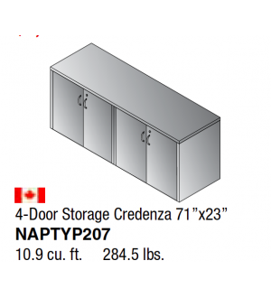 AOSP 4-Door Storage Credenza 71x23